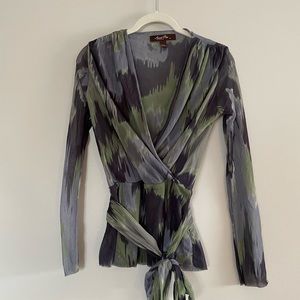 Anthropologie Sweet Pea Wrap Top